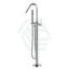 Meir Round Chrome Freestanding Bath Spout And Hand Shower Floor Mounted Mixers