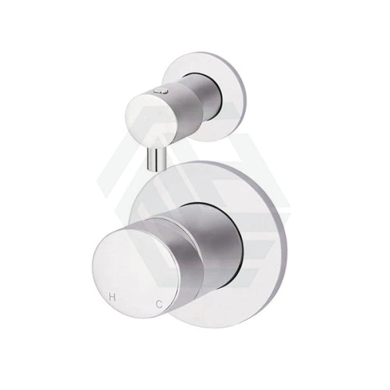 Meir Round Diverter Mixer Pinless Handle Trim Kit Polished Chrome Wall Mixers With