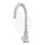 Meir Round Gooseneck 360¡ã Swivel Kitchen Mixer Tap With Pinless Handle Polished Chrome Sink Mixers