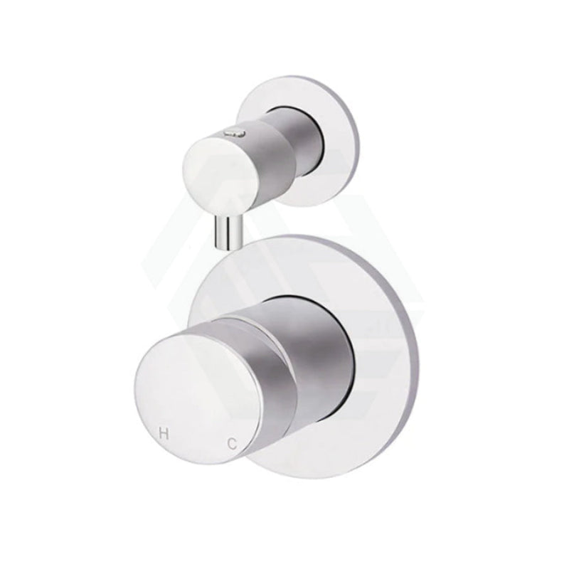 Meir Round Pinless Diverter Mixer Polished Chrome Wall Mixers 