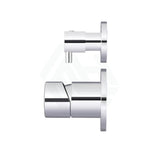 Meir Round Pinless Diverter Mixer Polished Chrome Wall Mixers 