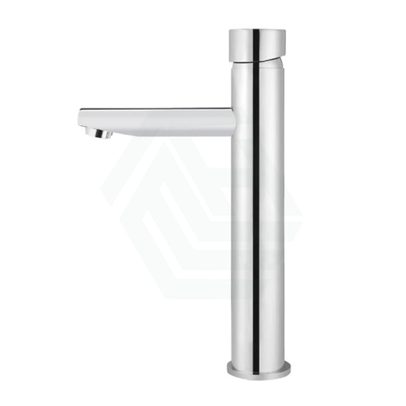 Meir Round Pinless Tall Basin Mixer Polished Chrome Mixers