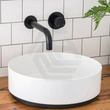 Meir Round Pinless Wall Mixer Matt Black Mixers