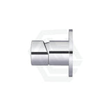 Meir Round Pinless Wall Mixer Polished Chrome Matt Black Mixers