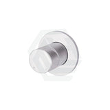 Meir Round Pinless Wall Mixer Polished Chrome Matt Black Mixers