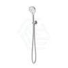 Meir Round Three Function Hand Shower On Fixed Bracket Polished Chrome Handheld Sets