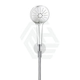 Meir Round Three Function Hand Shower On Fixed Bracket Polished Chrome Handheld Sets
