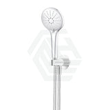 Meir Round Three Function Hand Shower On Fixed Bracket Polished Chrome Handheld Sets