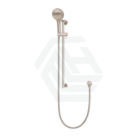 Meir Round Three Function Hand Shower On Rail Column Champagne With Handheld