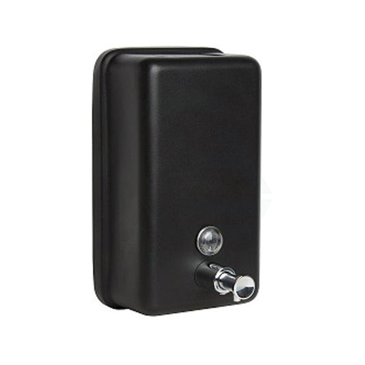 Metlam 1.2L Vertical Liquid Soap Dispenser Stainless Steel Surface Mounted Matt Black Special Care