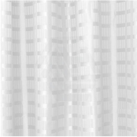Metlam 1200/2000Mm Micro Shower Straight Curtain Track In Designer Black 1200Mm / Box Stripe