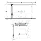 Metlam Compact Laminate Folding Shower Seat With Legs