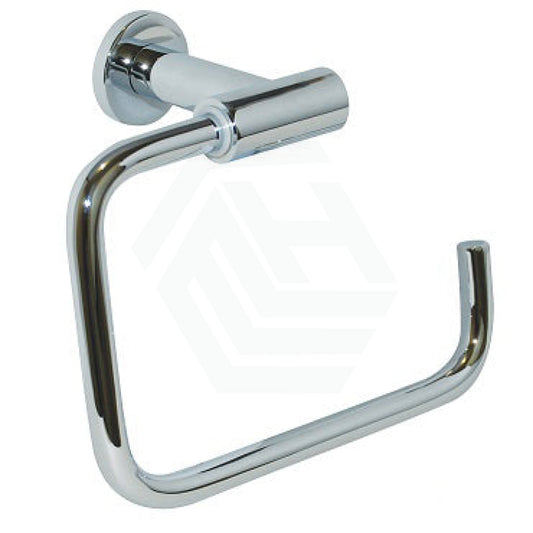 Metlam Lachlan Square Towel Holder Brass Bright Chrome Plated Hand Holders
