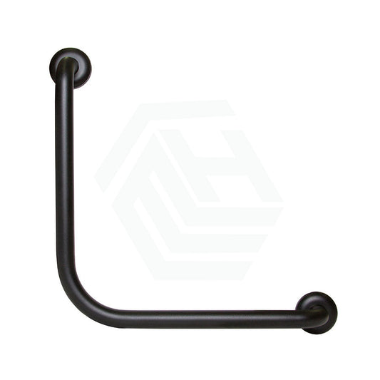 Metlam Universal 90° Ambulant Grab Rail 450X450Mm In Designer Black Safety Bars