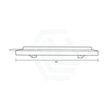 Metlam Utility Shelf Stainless Steel Designer Matt Black Back To Wall Bathroom Shelves