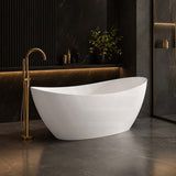 Aurora Bathtub Freestanding Acrylic NO Overflow 1500/1700mm - Gloss White