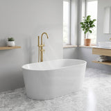 Eudora Oval Acrylic Freestanding Bathtub NO Overflow 1200/1500/1680mm - Gloss White