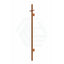 Meir 1000Mm Round Vertical Single Heated Towel Rail Pvd Lustre Bronze Rails