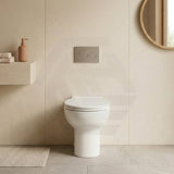 RAK Junior Wall Faced Toilet Pan with R&T Frameless Inwall Concealed Cistern Push Button Available P Trap Only 480x330x385mm - Gloss White