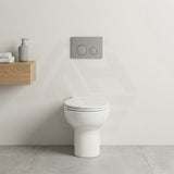 RAK Junior Wall Faced Toilet Pan with R&T Frameless Inwall Concealed Cistern Push Button Available P Trap Only 480x330x385mm - Gloss White