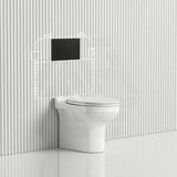 RAK Junior Wall Faced Toilet Pan with R&T Frameless Inwall Concealed Cistern Push Button Available P Trap Only 480x330x385mm - Gloss White