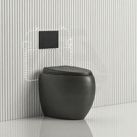 RAK CLOUD Rimless Wall Faced Toilet Pan with R&T Frameless Inwall Concealed Cistern Push Button - Variant Colour