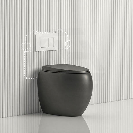 RAK CLOUD Rimless Wall Faced Toilet Pan with R&T Frameless Inwall Concealed Cistern Push Button - Variant Colour