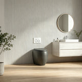RAK CLOUD Rimless Wall Faced Toilet Pan with R&T Frameless Inwall Concealed Cistern Push Button - Variant Colour