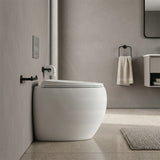 RAK CLOUD Rimless Wall Faced Toilet Pan with R&T Frameless Inwall Concealed Cistern Push Button - Variant Colour