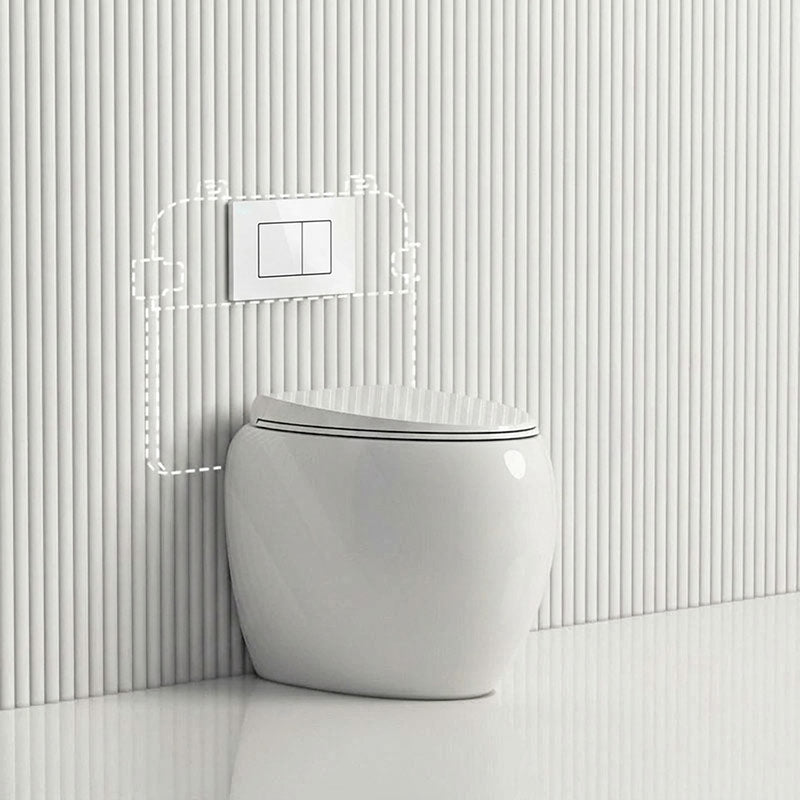RAK CLOUD Rimless Wall Faced Toilet Pan with R&T Frameless Inwall Concealed Cistern Push Button - Variant Colour