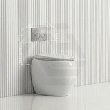 RAK CLOUD Rimless Wall Faced Toilet Pan with R&T Frameless Inwall Concealed Cistern Push Button - Variant Colour