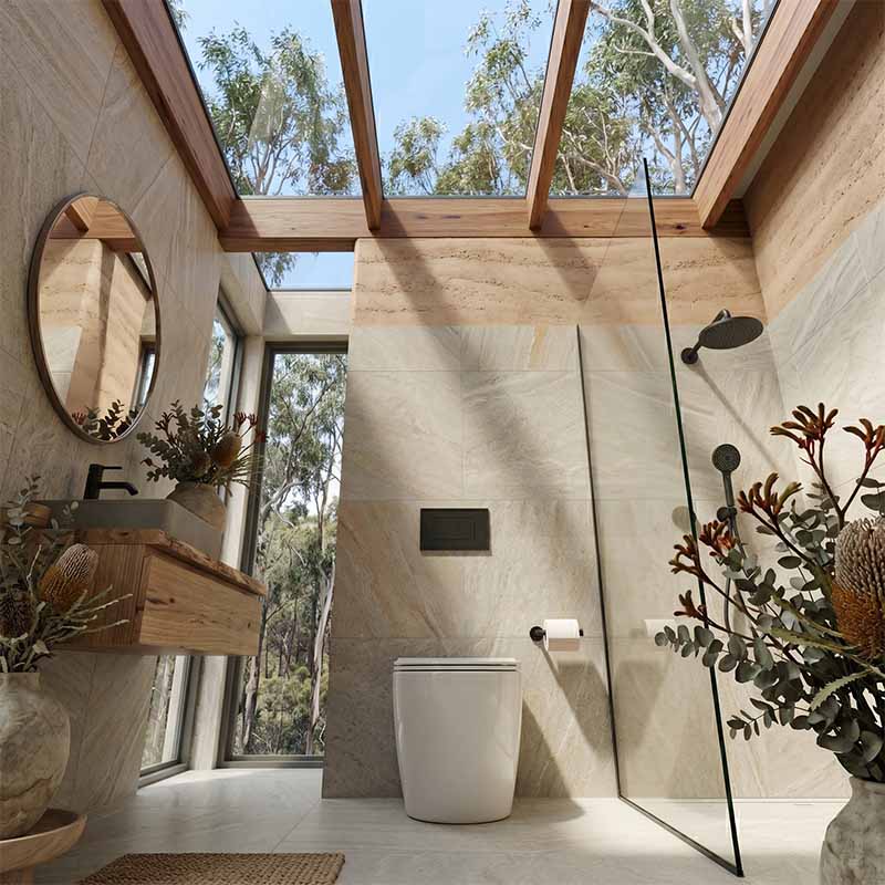 R&T Frameless Inwall Concealed Cistern with Tornado Rimless Wall Faced Toilet Pan with Push Button VORTEX Flushing 400x570x360mm