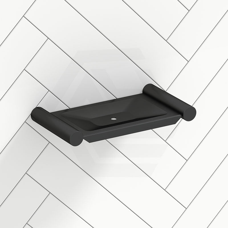 Metlam Stainless Steel Soap Dish Designer Matt Black