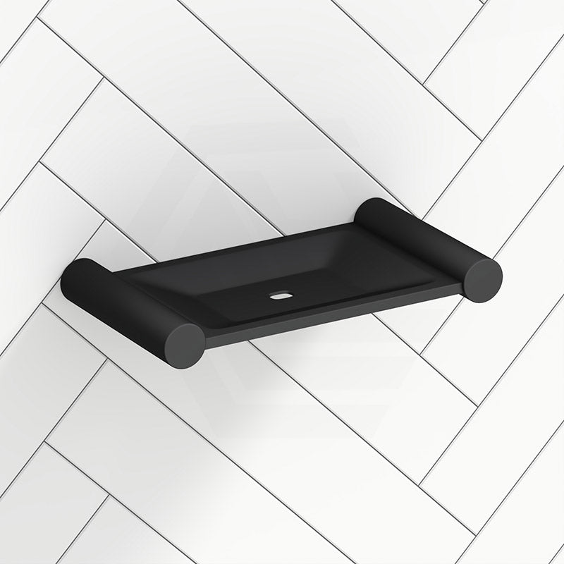 Metlam Stainless Steel Soap Dish Designer Matt Black