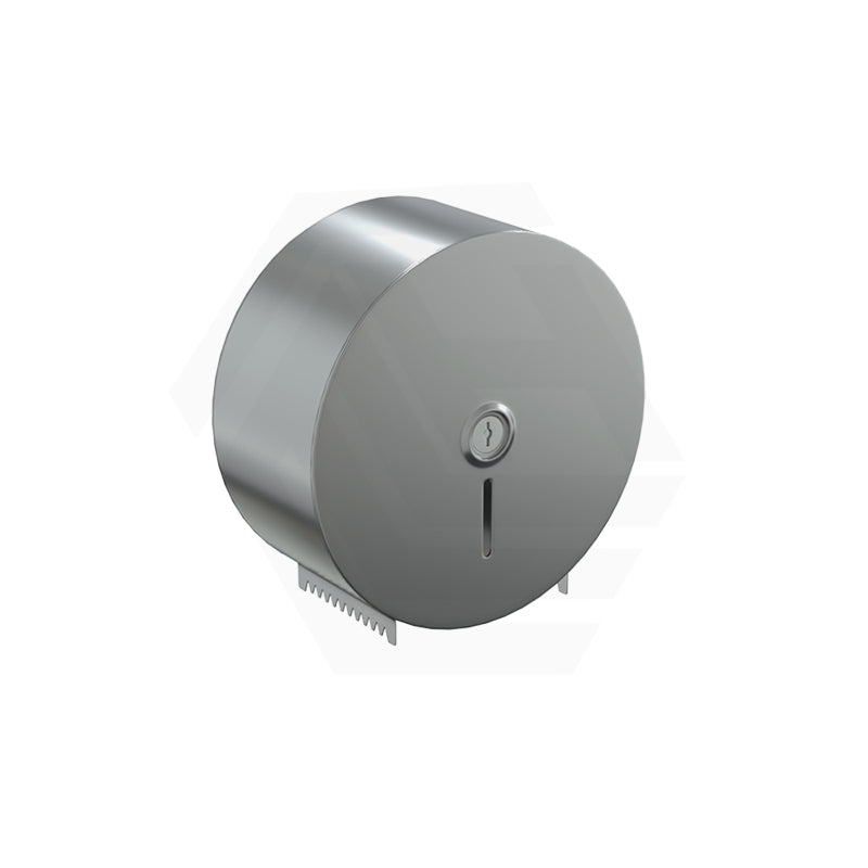Metlam Stainless Steel Single Lockable Jumbo Toilet Roll Dispenser Matt Black/Satin Stainless Steel
