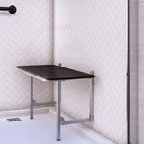 Metlam Compact Laminate Folding Shower Seat with Legs