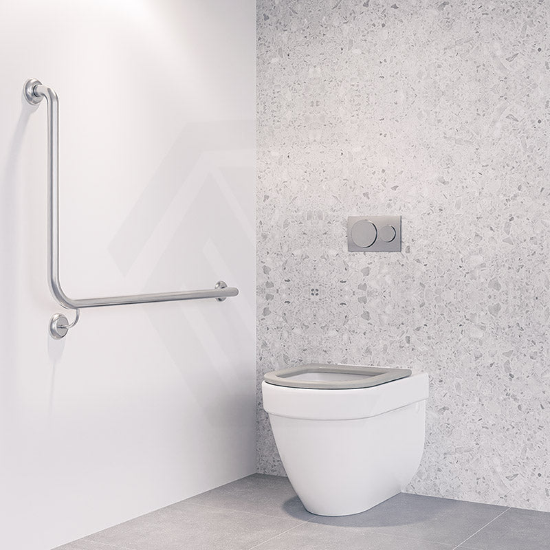 Metlam 950x600mm 90° Assist Grab Rail Ambulant Accessories Special Needs Stainless Steel 304