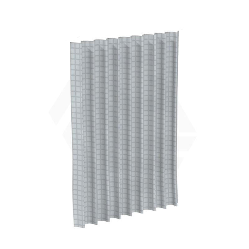 Metlam 1200/1600mm L Bend Shower Curtain Track System in Designer Black Cut to size