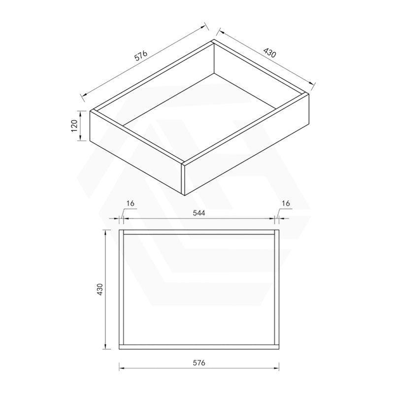 600mm Freestanding Bathroom Vanity with Legs/Kickboard White PVC Polyurethane Cabinet ONLY & Ceramic Top Available