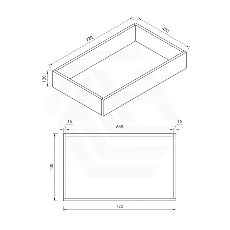 Macho 750mm Premium MDF Gloss White Freestanding Bathroom Vanity with Left/Right Hand Drawers