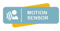 Motion sensor LED mirror