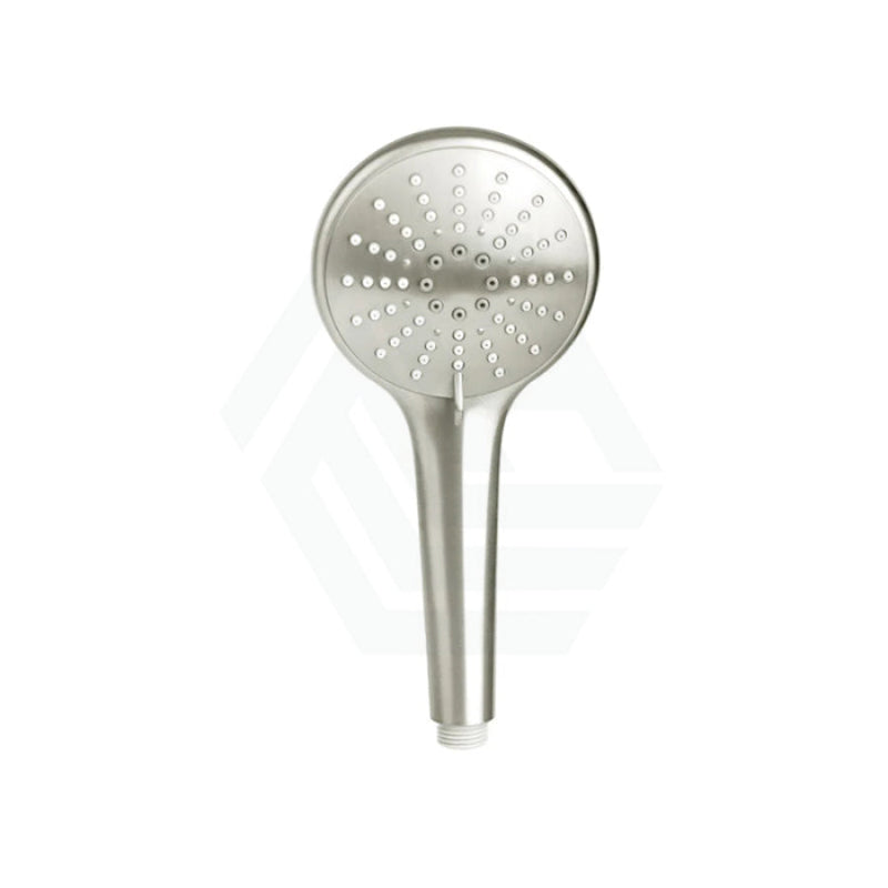 Meir 3 Functions Round Hand Held Shower Abs Variant Colour Available Brushed Nickel Handheld Showers
