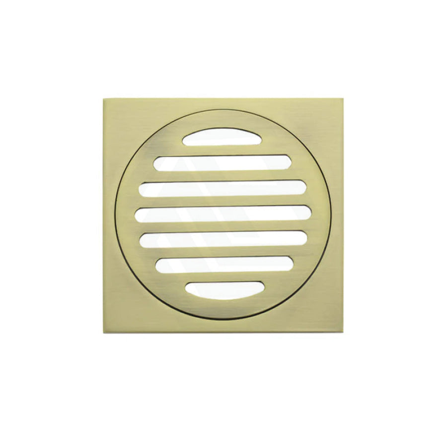 Meir Square Brass Floor Grate Shower Drain 100Mm Outlet Variant Colour Available Wastes