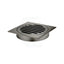 Meir Square Brass Floor Grate Shower Drain 100Mm Outlet Variant Colour Available Gunmetal Grey