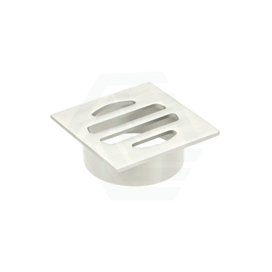 Meir Square Brass Floor Grate Shower Drain 50Mm Outlet Variant Colour Available N#3(Nickel) Wastes