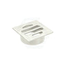 Meir Square Brass Floor Grate Shower Drain 50Mm Outlet Variant Colour Available N#3(Nickel) Wastes