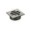 Meir Square Brass Floor Grate Shower Drain 50Mm Outlet Variant Colour Available M#3(Gunmetal Grey)