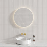 600/800mm Round Frameless Led Mirror Motion Sensor Auto On Backlit