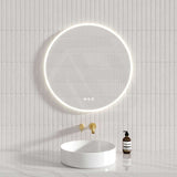 800mm Round Led Mirror Motion Sensor Auto On Light On Rim