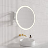 800mm Round Pull Out LED Mirror White Mechanism Framed Automatic Light